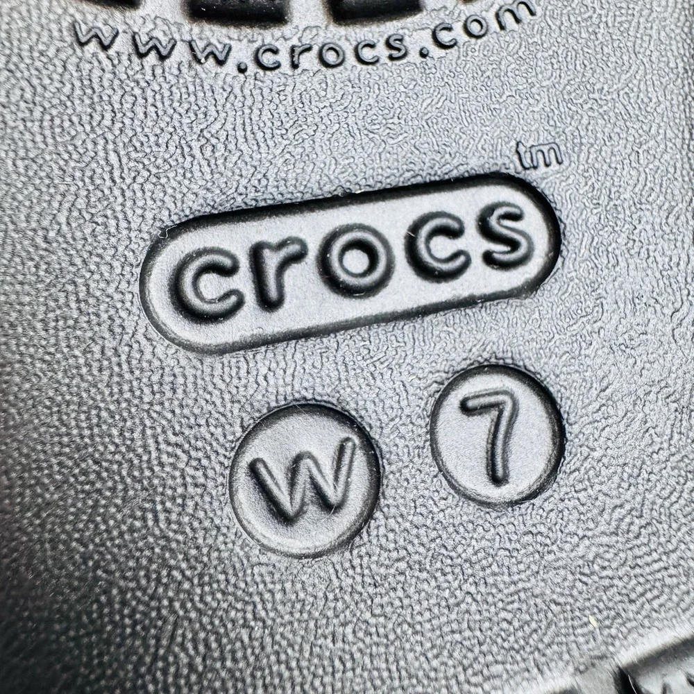 Crocs Kadee II Sandals Shoes Women's 7 Black Summer Casual Comfort Slip On NEW